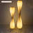 Beige + Silver Manufactured Wood + Iron Free form Floor Lamps-1929854190