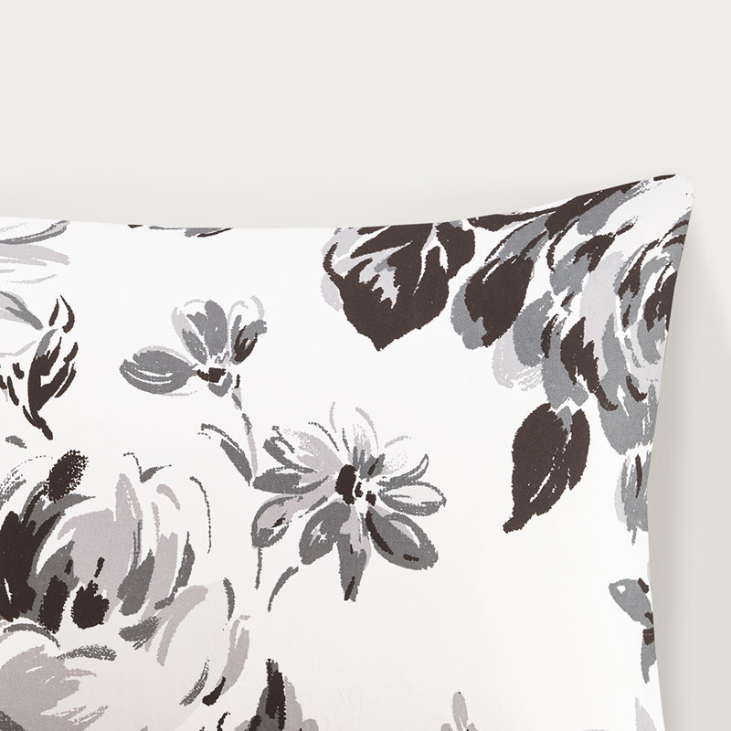 Lit simple TG avec imprimé floral, édredon durable, traitement anti-odeurs