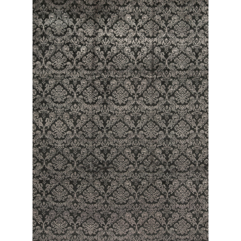 Wool Damask Area Rug