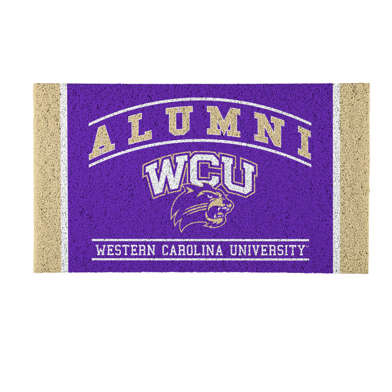 Tapis en PVC pour anciens étudiants de l'Université Western Carolina, 28 po x 16 po