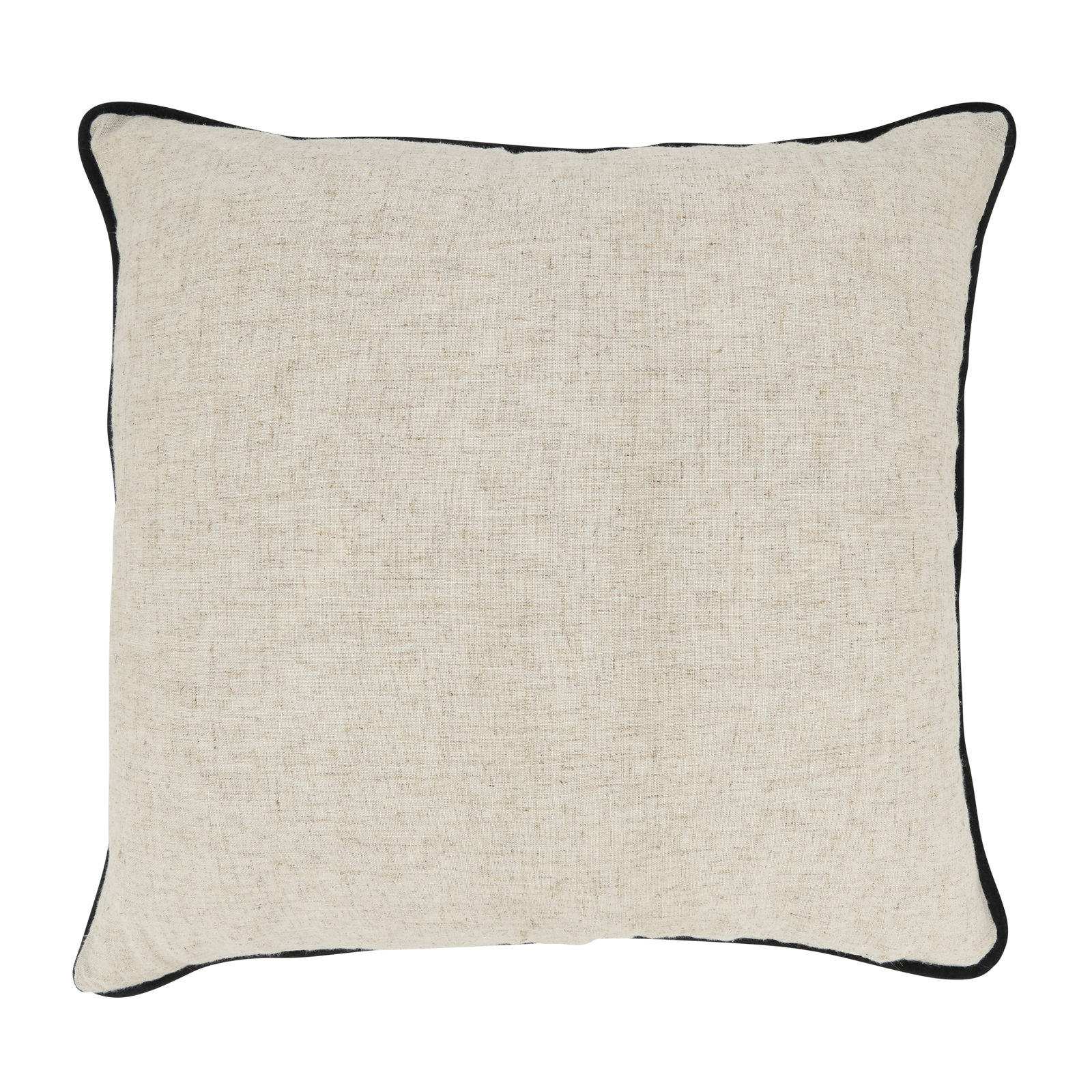 Toscana Collection Throw Pillow, Black, Polyester, Square 20"