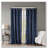 Knitted Jacquard Damask Total Blackout Grommet Top Curtain Panel(Only 1 Pc Panel)-755898352-755898358