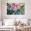 Abstrait pivoines, reproduction sur toile-1497351625