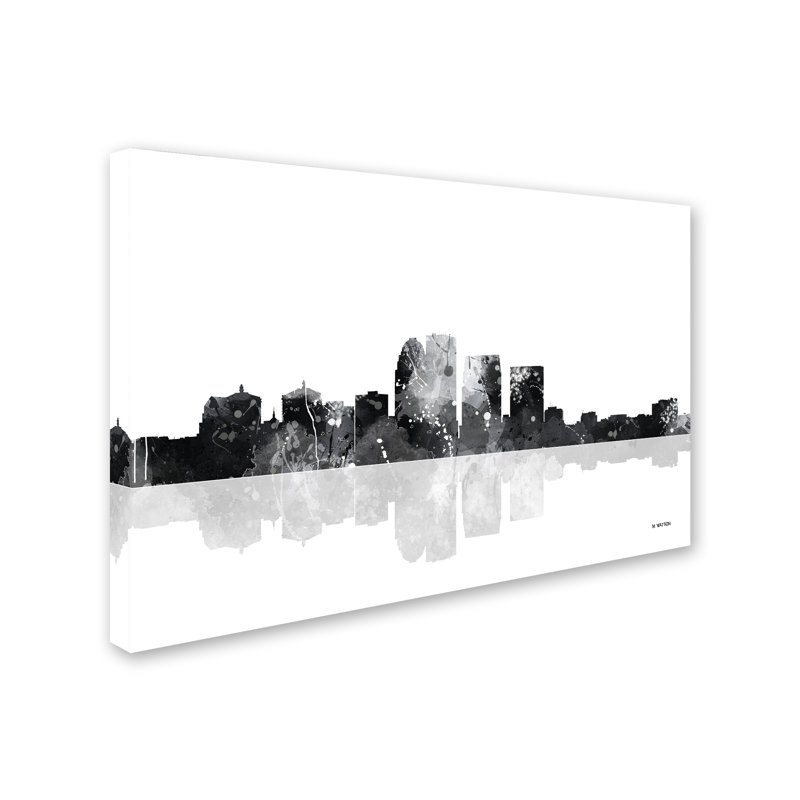 « louisville kentucky horizon bg-1 », reproduction d’impression sur toile tendue, H 12 po x l 19 po x P 2 po