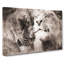Pair Of Loving Lions - Wrapped Canvas-55311332