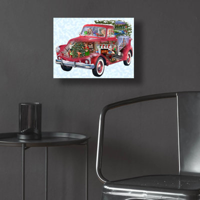 «Christmas Truck» par Bigelow, illustrations en verre acrylique