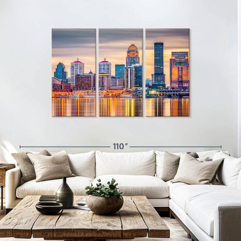 Nicci Louisville Skyline, 48" H x 74" W