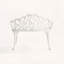 Banc d'extérieur en fonte d'aluminium avec motif papillon-958682905
