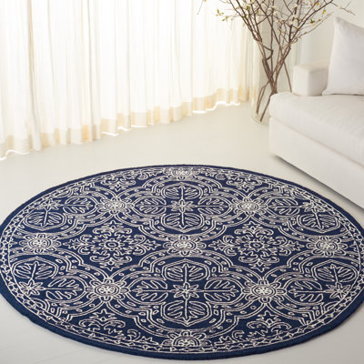 Tapis bleu marine / ivoire en laine touffeté à la main Lauren Ralph Lauren