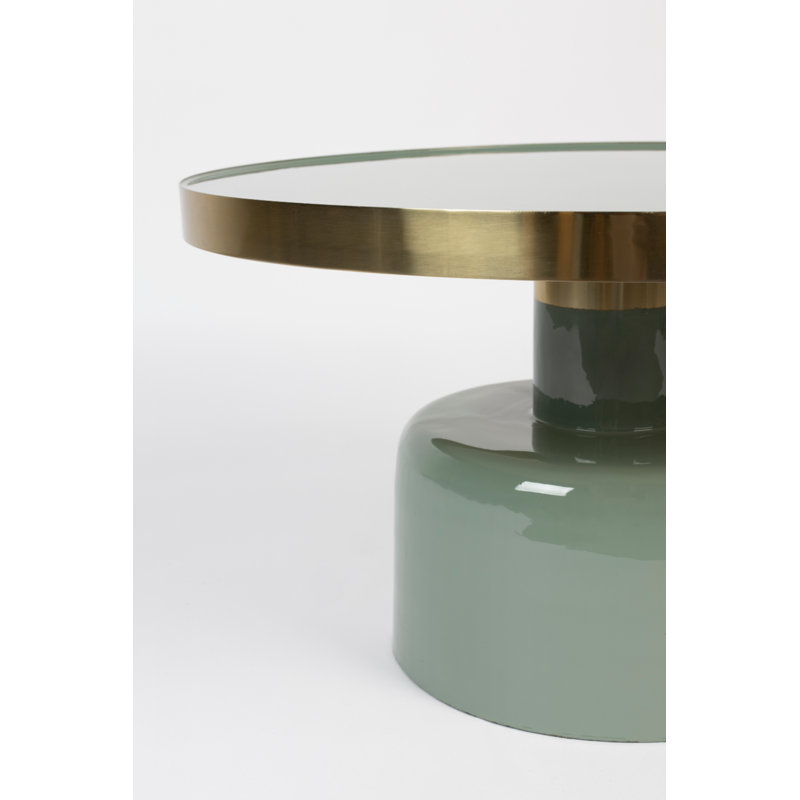 Glam Coffee Table, Green, Green