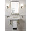 Boogie Rectangle Brass Beveled Wall Mirror-59369780