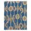 Miri Wool Ikat Area Rug in Blue/Beige-40705406