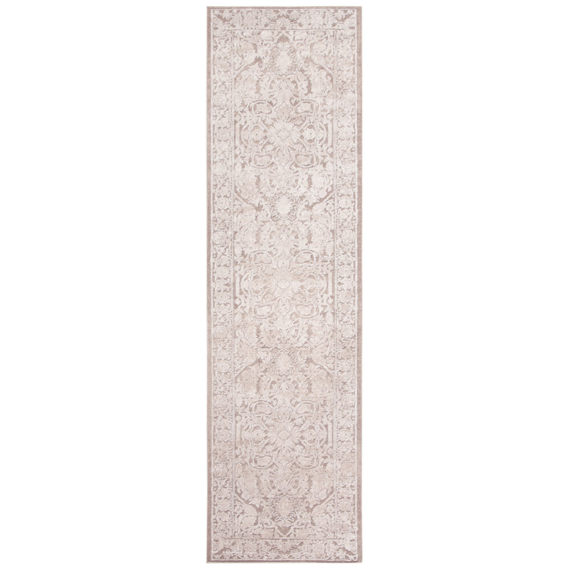 Tapis beige / crème Calidia, Tapis de couloir 2 pi 3 po x 6 pi