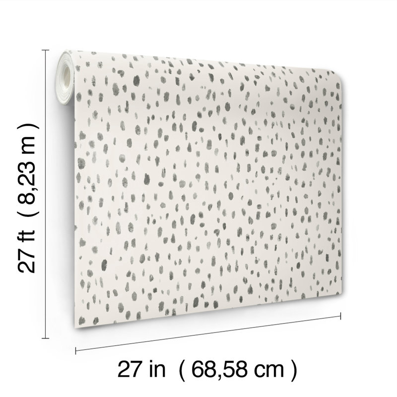 Abstract Wallpaper Roll, Charcoal