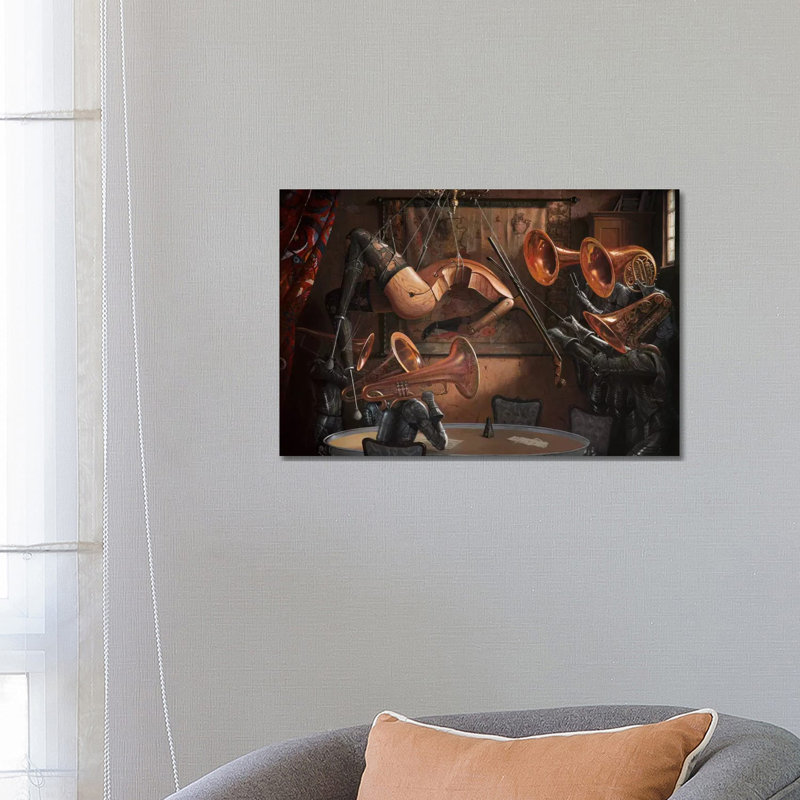 Serenade with Strings 1 Piece Painting on Canvas, 66.04 cm H x 45.72 cm W x 1.91 cm D, Wrapped Canvas
