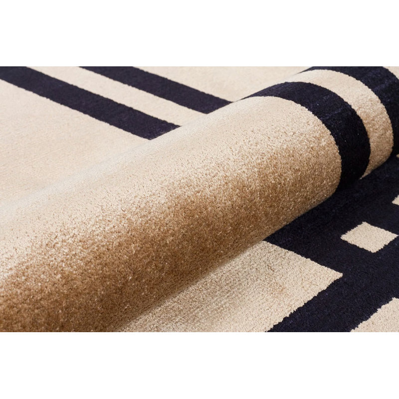 Mavera Viscose Geometric Indoor Rug, Rectangle 5'3" x 7'7"