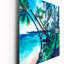 Tropical Beach in Summer Paradise - Horloge murale nautique et côtière-1776551231