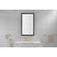 Miroir de salle de bain à DEL avec contrôle intelligent - Multifonctionnel, Commutateur de température de couleur, Désembuage rapide, Brun, Aluminium, Hauteur 1,5, Multifonctionnel à DEL 21,1 lb,