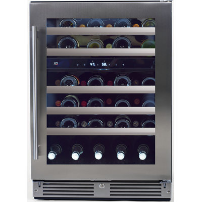 46 Bottles Dual Zone Built-In Wine Refrigerator -  XO Appliance, XOU24WDZGSR