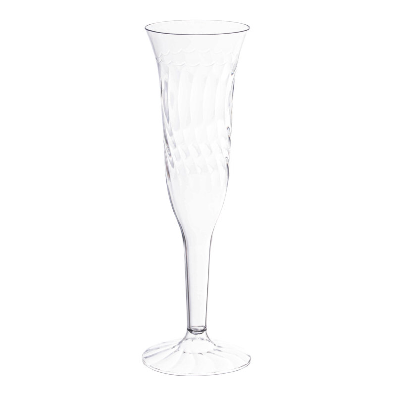 5 Oz. Disposable Plastic Champagne Flutes (set Of 96)