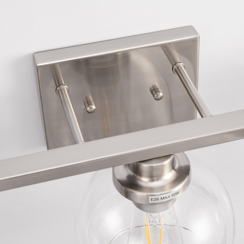 Éclairage pour meuble-lavabo à intensité variable Ventana, Nickel brossé, 3