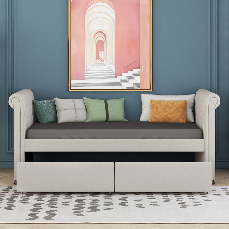 Lit de jour simple, Beige