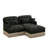 Deep Seat Modular Sofas Chenille Leopard Modern Living Room Home
