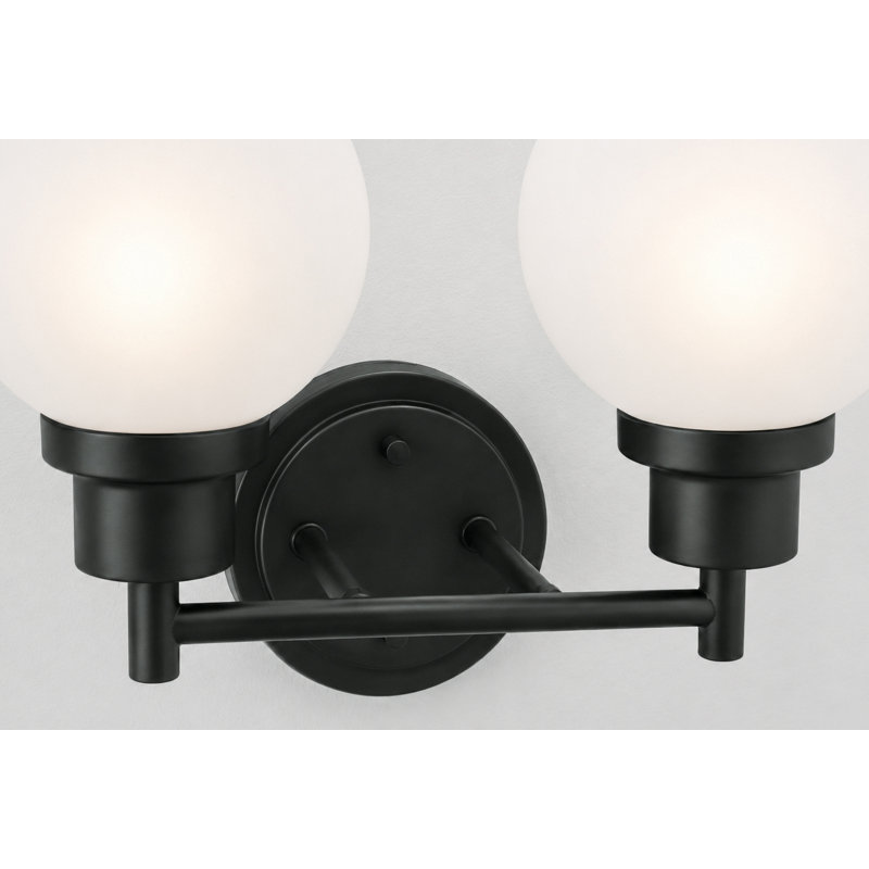 Abrya - 2 lumières de meuble-lavabo - noir, Black, 2
