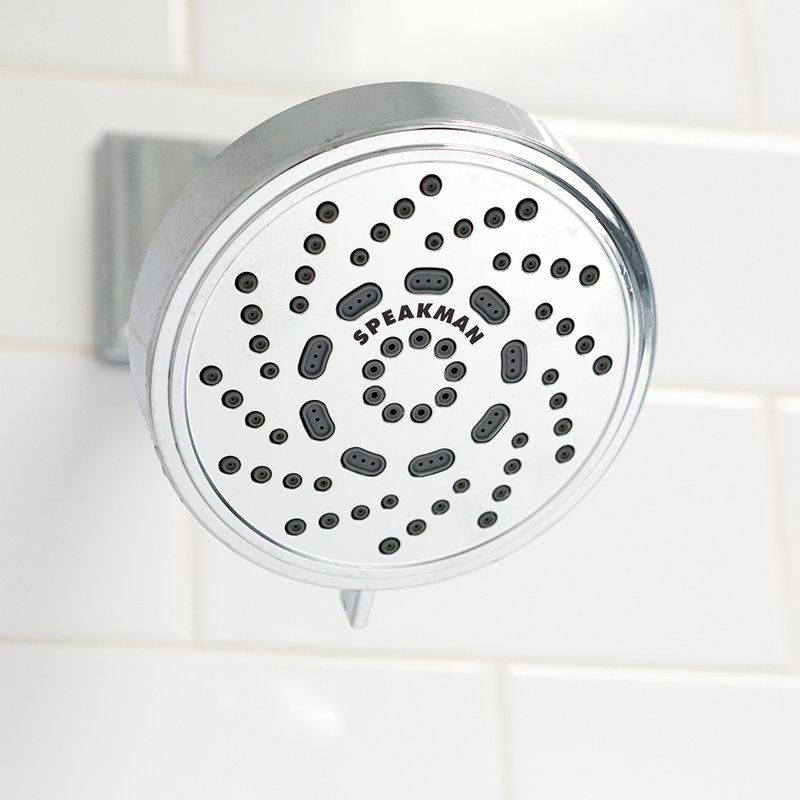 Echo Polished Chrome Multi-Function Wall Mounted Shower Head