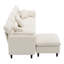 Canapé modulaire en L Cloud Chenille-1848425098