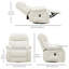 Fauteuil de massage inclinable électrique en similicuir-643721569