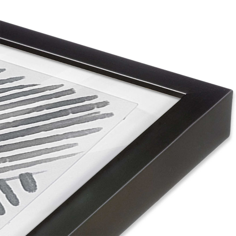 Linear Illusion I, Weathered Zinc Single Picture Framed, 21.75" H x 21.75" W