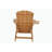 Lounge chair teak color, suitable for all seasons: Outdoor lounge chair, made of sturdy HIPS material, equipped with 304 stainless steel accessories.-134928774