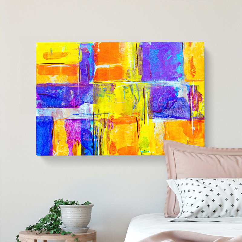 Abstract Art Painting Vol.250 by S.Johnson - Wrapped Canvas Painting, 35cm H x 50cm W x 3cm D