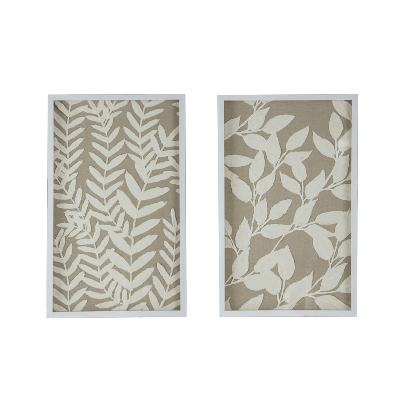 S/2 Shadow Box Wall Décor, 19.5X1x31.5"