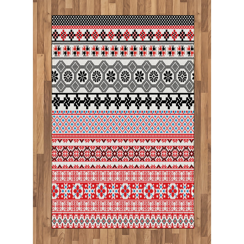 Vintage High Density Long Fiber Poly Threads Decorative Area Rug Carpet, Rectangle 4' x 5'8"