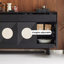 Buffet moderne en bois noir de luxe