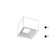 Darma 1 - Light 3.9375" Simple Square LED Flush Mount