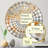 Cream Astrology Nebula Marble IV - Concentric Circles Decorative Mirror-101223383