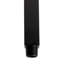 Bras de douche carré noir mat 6 po-59407688