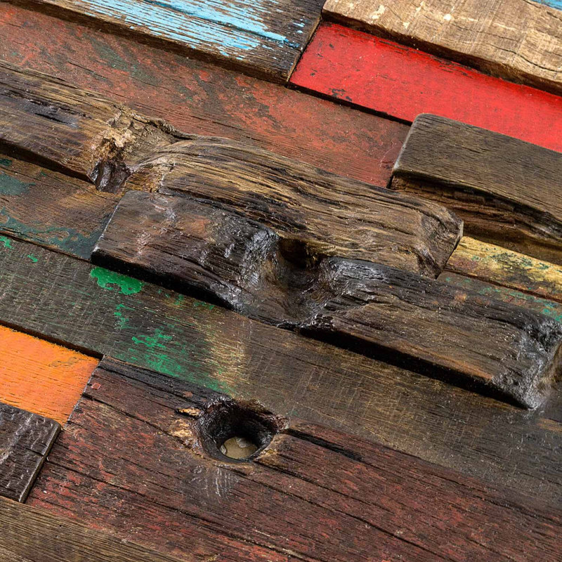 Driftwood 12x24 Textured Reclaimed Wood Mosaic Tile, Nargusta
