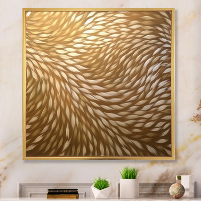 Motif délicat de vagues modernes - reproduction sur toile