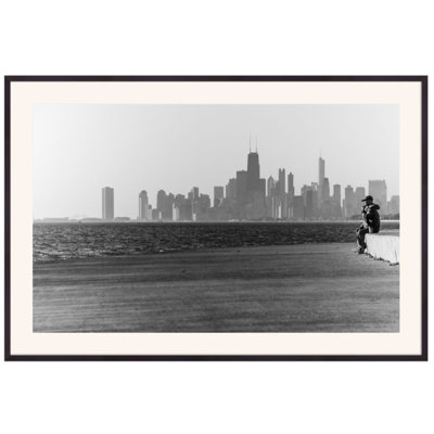Contemplation In Gray Print by Ted Glasoe