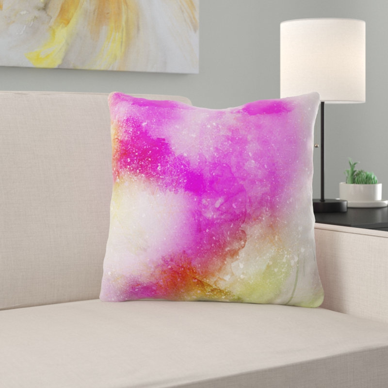 Perrine Square Pillow Cover & Insert, Microsuede, Indoor