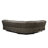 Tavin Taupe Faux Leather Manual Recliner Sectional Sofa w/ Cupholder Console