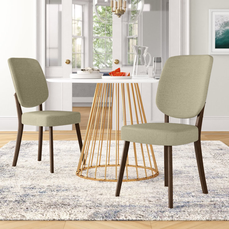Chaise d'appoint rembourrée Halleneck, Beige crémeux