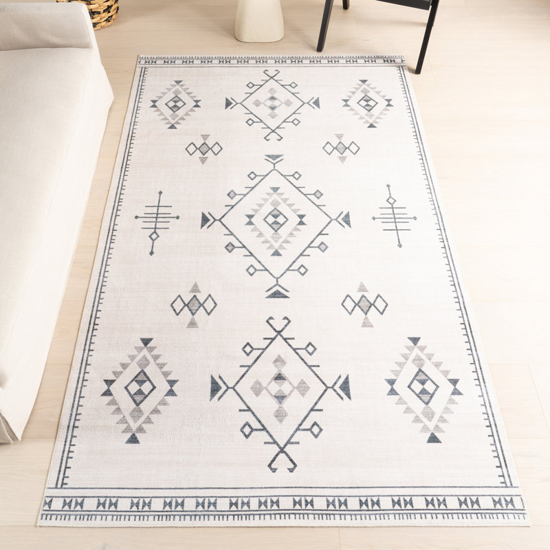 Tapis lavable à la machine Sofia Diamond, Rectangle 5 pi x 8 pi
