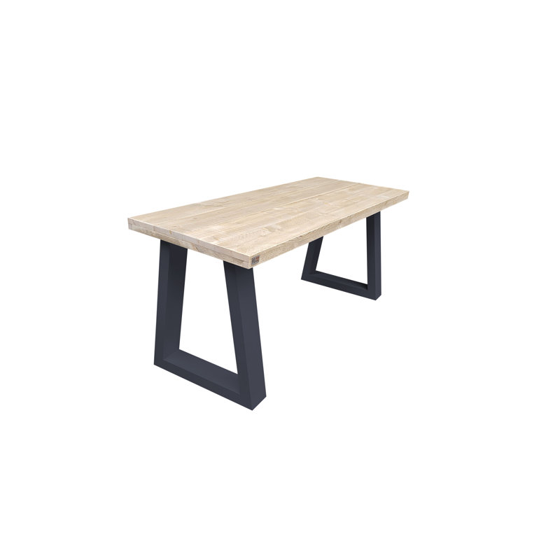 Vancouver Commercial Use Rectangle Writing Desk, 78'' H x 130'' W x 80'' D, Black