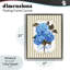 Cadre flottant bleu Hydrangea Blossom Bow, design par Adonna Ebrahimi-1583901249-1583901261