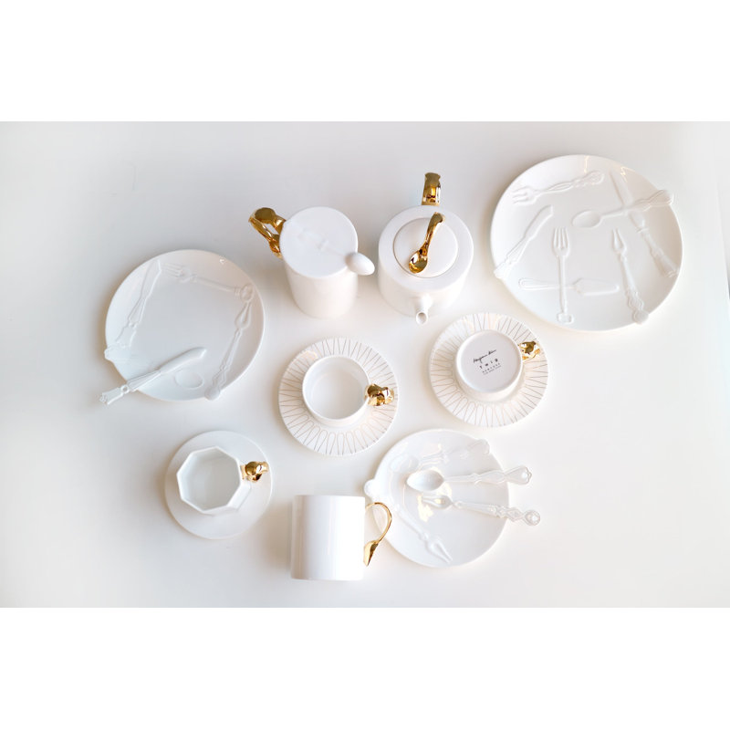 Cutlery Bone China Coffee Mug